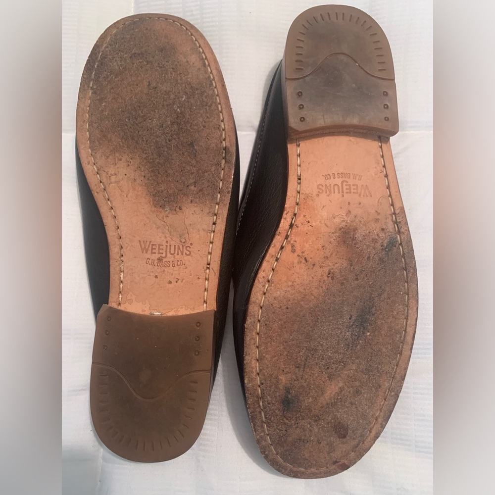 Bass women's Weejuns Peggy, Classic Black Loafers size 9.5, excellent newer mule - Picture 7 of 7